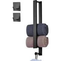 Refined Living Handtuchstange Ohne Bohren Handtuchhalter Selbstklebend für Bad mit 2 Handtuchhaken, 40cm Rostfreier Edelstahl,Bath Towel Holder,für Badezimmer & Küche