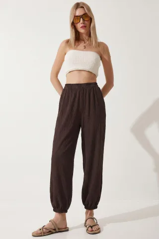 Damen Crepe Salwar-Hosen in Knöchellänge