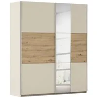OTTO home Kleiderschrank Mehrzweckschrank Aktenschrank Möbel Mietswohnung TOPSELLER ASTANA (3 Ausstattungen BASIC/CLASSIC/PREMIUM (inkl. SOFT-CLOSE-FUNKTION) mit 3 Spiegelelementen, Metallgriffleisten alufarbig MADE IN GERMANY