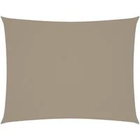 vidaXL Sonnensegel Sonnensegel Oxford-Gewebe Rechteckig 4x5 m Taupe, (1-tlg)