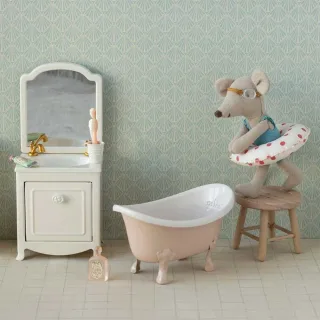 Maileg BADEWANNE Maus rosa