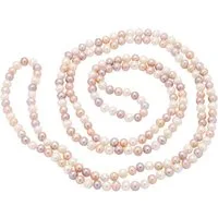 Schmuck Krone Perlenkette Lange Kette aus Perlen, multicolor