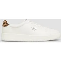 s.Oliver Sneakers Sneaker Sneaker mit Plateau-Sohle und Leo-Detail