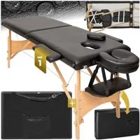 tectake Massageliege 2 Zonen Massageliege (Set, 1-St., mit Tragetasche), Breite 61 cm, Polsterung 5 cm