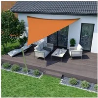 jarolift Sonnensegel Sonnensegel 3,6x3,6x3,6m dreieckig orange UV-Schutz wasserabweisend, (1-tlg), Dreieckiges Sonnensegel mit UV-Schutz und stabiler Verarbeitung