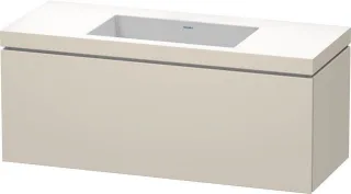 Duravit L-Cube c-bonded Set wandhängend Taupe 1200x480x500 mm - LC6919N8383 LC6919N8383