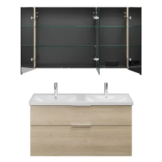 Burgbad SET Eqio Eiche Dekor Cashmere/Alpinweiss, SFAQ123LF3180C0001 SFAQ123LF3180C0001
