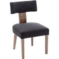 WAHSON OFFICE CHAIRS Esszimmerstuhl Vintage Küchenstühle 2er Set Leinen