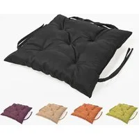 sunnypillow Bankauflage Bankauflage Stuhlkissen viele Farben und Größen zur Auswahl, 50 x 50 cm schwarz