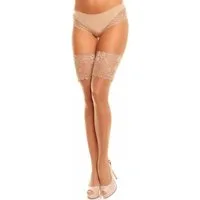 GLAMORY Halterlose Feinstrümpfe Comfort (1-Paar) Breiter Spitzenabschluß, leichter Glanz, sehr elastisch, bis Gr. 60-62