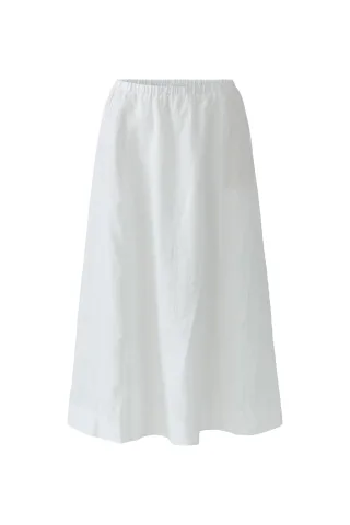 Oui - Leinenrock optic white - Gr. - 40
