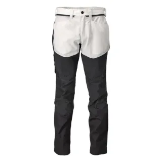 MASCOT Herren Hose mit Knietaschen CUSTOMIZED Weiß / Anthrazitgrau 46 - 22479-230-0689-82C46