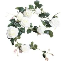 Kunstblume Rosengirlande Dijon Rose, Botanic-Haus, Höhe 10 cm