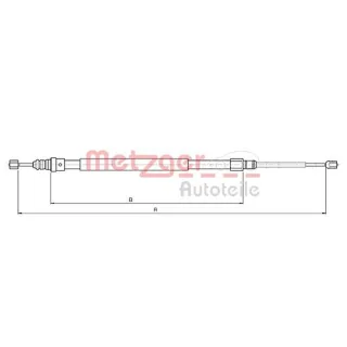 Metzger Handbremsseil hinten Renault Megane II