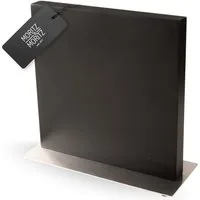 Moritz & Moritz Magnet-Messerblock Messerblock magnetisch, schwarz (1tlg), Magnetisch mit Edelstahlboden
