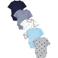 TupTam Kurzarmwickelbody TupTam Baby Jungen Kurzarm Wickelbody Baumwolle Body 5er Set