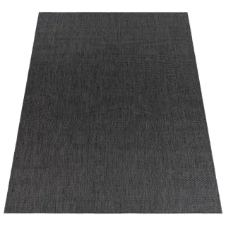 Paco Home Outdoorteppich, Anthrazit, Textil, Rechteckig, 80x250 cm, strapazierfähig, für Fußbodenheizung geeignet, Teppiche & Böden, Teppiche, Outdoorteppiche