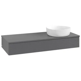 Villeroy & Boch Antao Waschtischunterschrank 1200x190x500mm L12110GK mit Beleuchtung mit Struktur FK/AP: GK/0