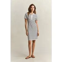 Gant Polokleid SLIM STRIPED PIQUE POLO Slim fit mit Polokragen