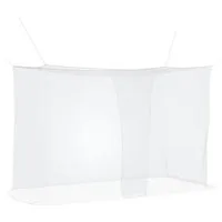 vidaXL Bett Moskito-Netz für Bett 156 Maschen 3 pcs Weiß Polyester (3-tlg)