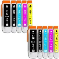 Druckerparadies 10er Multipack für Epson 33XL Tintenpatronen Set Tintenpatrone (10-tlg., für Epson XP530 XP540 XP630 XP635 XP640 XP645 XP830 XP900 XP7100)