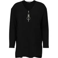 Doris Streich Longshirt (1-tlg) mit dekorativen Anhänger