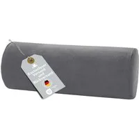 XDREAM Nackenrolle ergonomisches Nackenstützkissen aus Viscoschaum mit Memory-Effekt, 1-tlg., wirkt stützend und entlastend, super weicher Mikroplüsch-Bezug