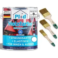 plid Holzlack Premium Holzfarbe Holzlack Farbe für Holz Pinsel, Schnelltrocknend, verarbeitungsfertig