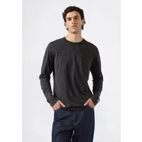 Champion Langarmshirt ICONS Wash Crewneck Long Sleeve T-Shirt langärmliges Oberteil, aus Baumwolle, auch in großen Größen