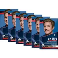 Schwarzkopf Haartönung Men Perfect 40 Dunkelblond - hält bis zu 28 Haarwäschen, Vorratspack, 6-tlg., 6x 80 ml, Anti-Grau Tönung für ein natürlich aussehendes Ergebnis