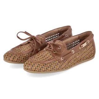 Tamaris Bootsschuhe - Gr. 40 - Braun - Textil & Synthetik