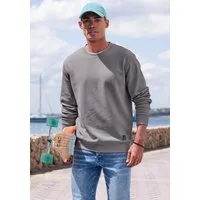 John Devin Sweatshirt Langarm, Pullover mit Rundhals, Baumwollmischung