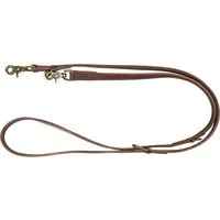 TRIXIE Hundeleine Rustic Fettleder-Verlängerungsleine - dunkelbraun - 2,00 m/25 mm, Leder