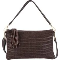 HARBOUR 2nd Clutch Ivellina, Damen Handtasche, Umhängetasche, Schultertasche mit modischen Fransen