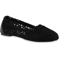 VAN HILL 21592236 TH F169-21(F109-11)[TH] Damen Ballerinas Black 36 Ballerina Damen Klassische Ballerinas Slippers Bequeme Spitze Stoff
