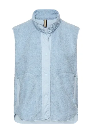 camel active - Teddyweste mit Stehkragen light blue - Gr. - 46