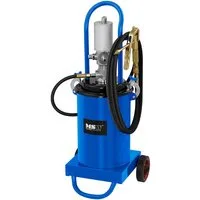 MSW Werkstattpresse Fettpreße 12L Druckluft Fettpresse Pneumatisch Abschmierpresse Fahrbar