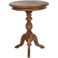 CLP Beistelltisch Wiva (1er), runder Tisch aus Mindiholz, 50 cm Durchmesser