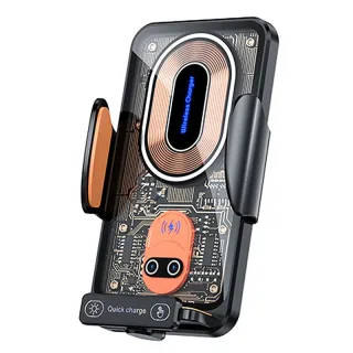 V88 120W Car Mount Phone Holder Intelligent Infrared Induction Air Vent Clip 15W Car Wireless Charger Magnetic for iPhon