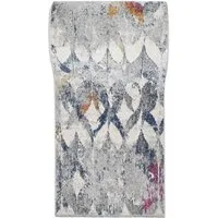 Mazovia Läufer Läufer Flurläufer Modern Abstraktes Teppichläufer 80 cm Breit, 80 x 100 cm, Kurzflor, Meterware, Höhe 9 mm