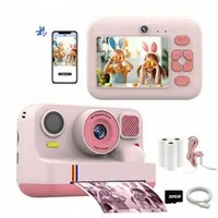 Blossom Digitalkamera Kinder Kamera 1080P 2,4" Display Kinder ab 3 Jahre Kinderkamera (48 MP, inkl. Front- & Rückkamera, Bluetooth-Druck, 1080P Video,MP3, Spiel, für Jungen & Mädchen)