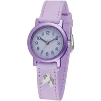 Jacques Farel Quarzuhr ORG nachhaltige Kinder Armbanduhr Baumwollband, analog Uhr Kinderuhr nachhaltig Schulanfang Geschenkidee Ø 27 mm