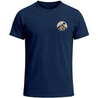 Neverless Print-Shirt Herren T-Shirt Logoprint Gebirge Naturmotiv Printshirt Outdoor mit Print