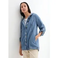 bonprix Hemdjacke mit Kapuze, Loose Fit Passform