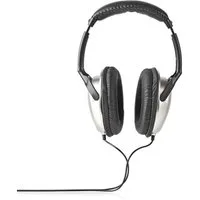 Nedis HPWD1200BK Over-Ear-Kopfhörer (Neodym-Treiber, 3.5 mm Klinkenstecker, Lautstärkeregler für Komfort, Neodym-Treiber, 3.5 mm Klinkenstecker, Lautstärkeregler für Komfort)