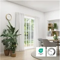 Neutex for you! Vorhang Biella (1 St), verdeckte Schlaufen, halbtransparent, Jacquard, HxB: 245x142, Schal mit verdeckten Schlaufen