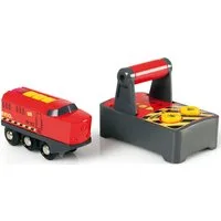 BRIO® Spielzeug-Eisenbahn BRIO® WORLD, IR Frachtlok, mit Licht und Soundfunktion