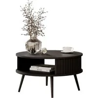 Lookway Couchtisch IVY Runder Sofatisch mit Ablage (1 Tisch), Durchmesser: ⌀ 76 cm