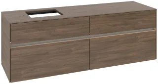 Villeroy & Boch Waschtischunterschrank Collaro C135B0 1600x548x500mm mit Beleuchtung Arizona Oak C135B0VH