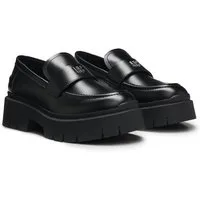 HUGO Kris Loafer Slipper, Halbschuh mit kräftiger Plateausohle